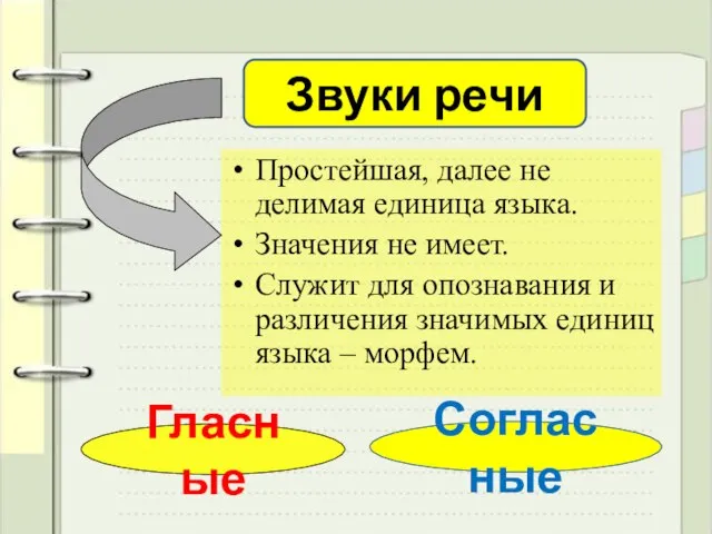 Простейшая, далее не делимая единица языка. Значения не имеет. Служит для опознавания