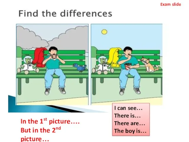 Exam slide In the 1st picture…. But in the 2nd picture… I
