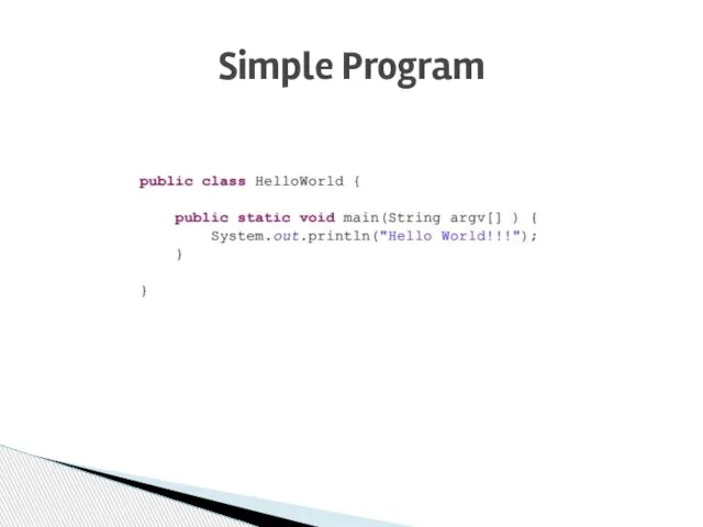 Simple Program