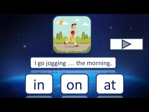 in on at I go jogging … the morning.