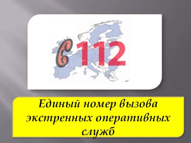 Единый номер вызова экстренных оперативных служб