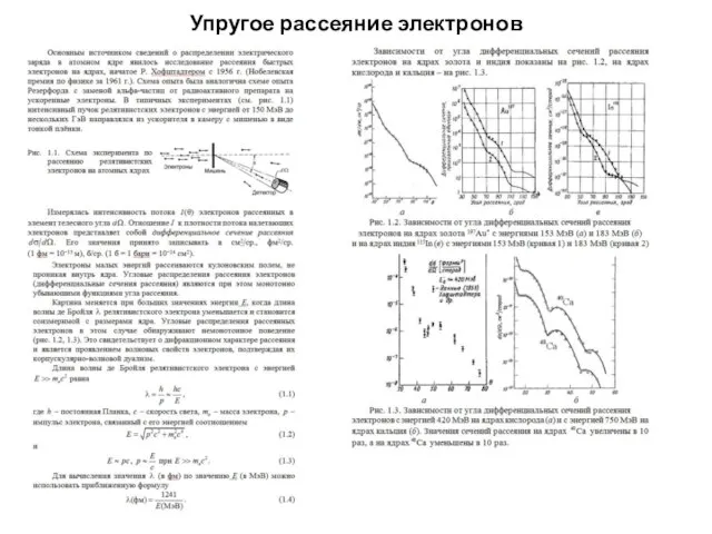 Упругое рассеяние электронов