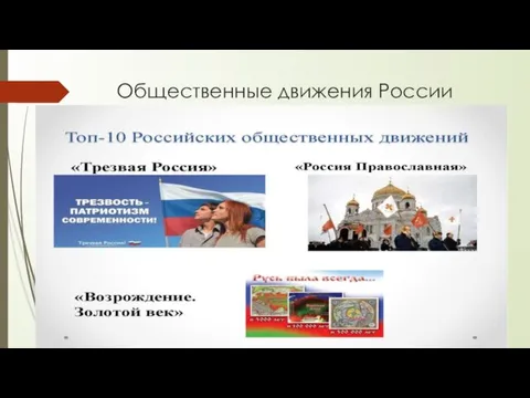 Общественные движения России