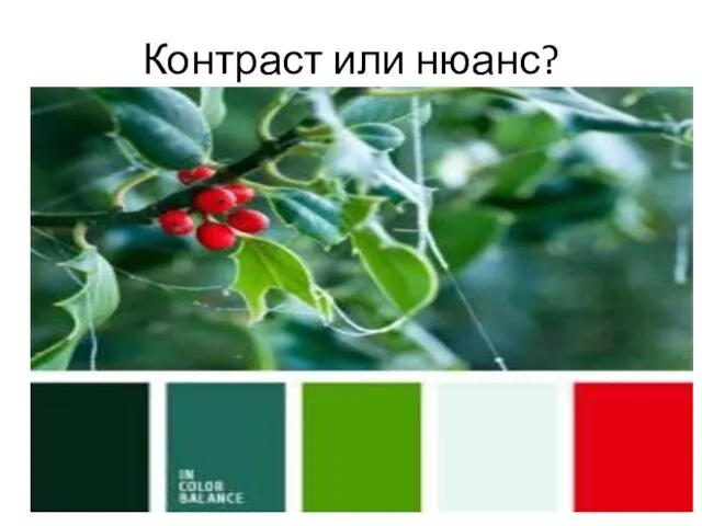 Контраст или нюанс?