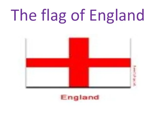 The flag of England