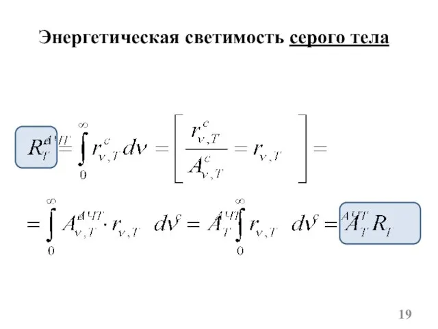 Энергетическая светимость серого тела