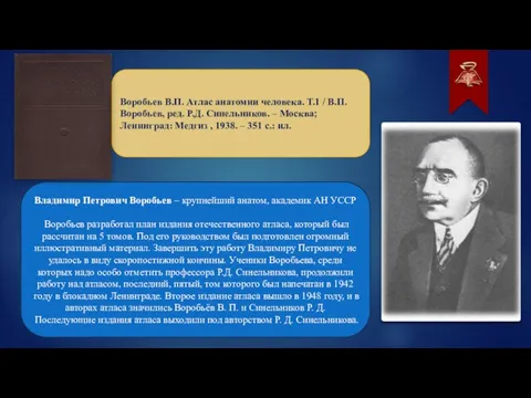 Воробьев В.П. Атлас анатомии человека. Т.1 / В.П. Воробьев, ред. Р.Д. Синельников.