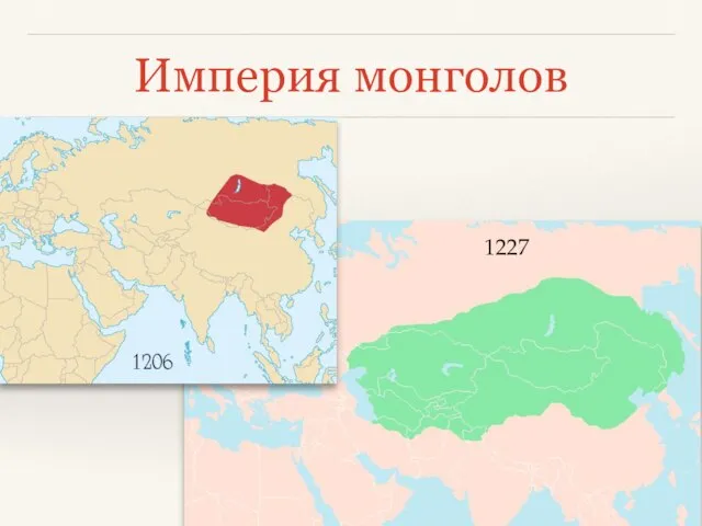 Империя монголов 1227