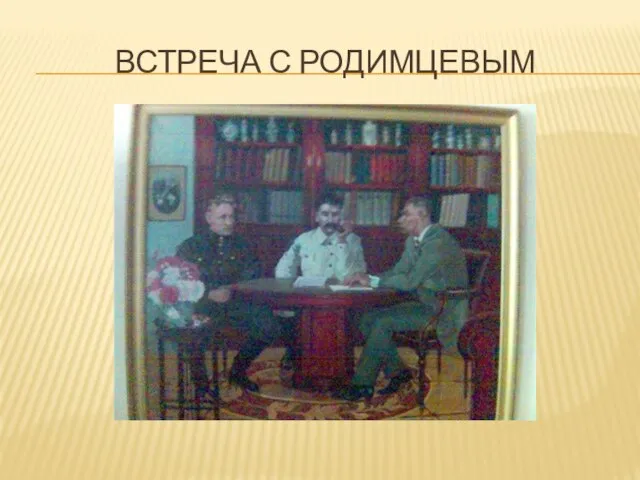 ВСТРЕЧА С РОДИМЦЕВЫМ