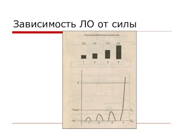 Зависимость ЛО от силы