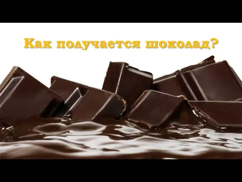 Как получается шоколад?