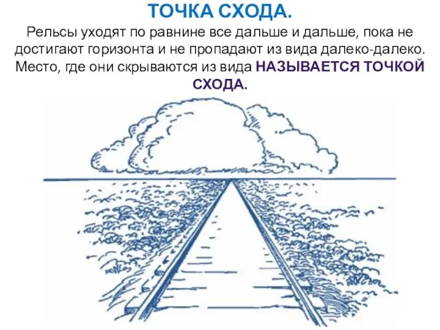 ТОЧКА СХОДА. Рельсы уходят по равнине все дальше и дальше, пока не