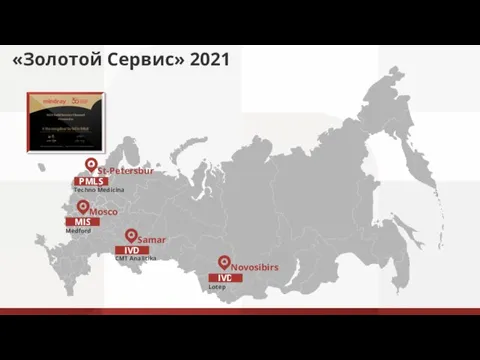 «Золотой Сервис» 2021 St-Petersburg Moscow Samara Novosibirsk