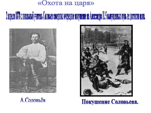 2 апреля 1878 г. школьный учитель Соловьев совершил очередное покушение на Александра