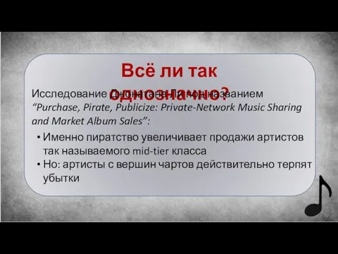 Всё ли так однозначно? Исследование Джонатана Ли под названием “Purchase, Pirate, Publicize: