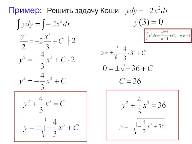 Пример: Решить задачу Коши