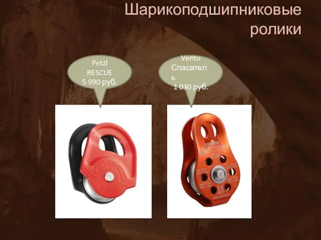 Шарикоподшипниковые ролики Vento Спасатель 1 030 руб. Petzl RESCUE 5 990 руб.