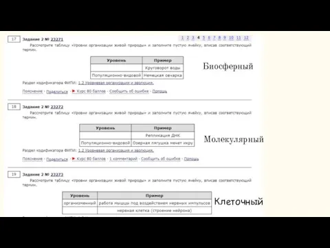 Биосферный Молекулярный Клеточный