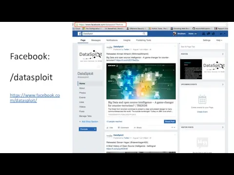 Facebook: /datasploit https://www.facebook.com/datasploit/