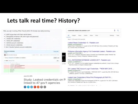 Lets talk real time? History?