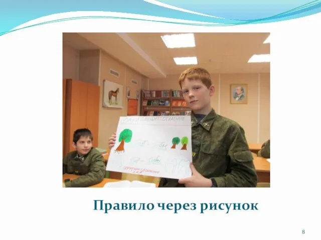 Правило через рисунок