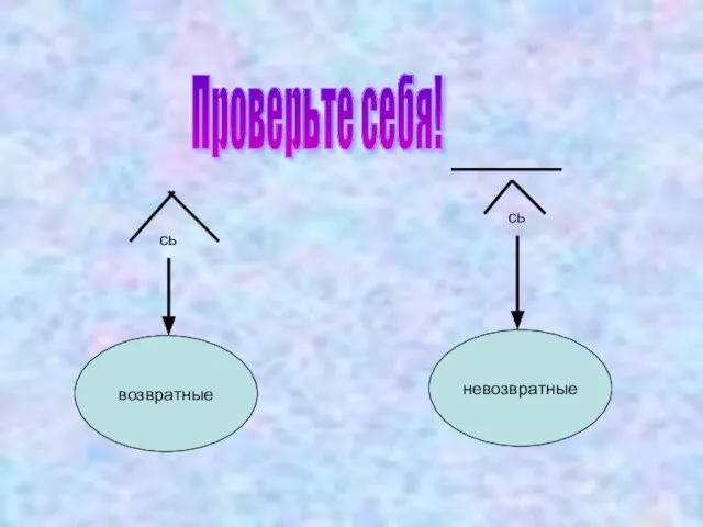 сь сь невозвратные возвратные Проверьте себя!