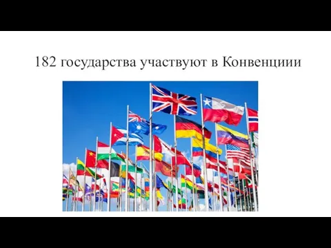 182 государства участвуют в Конвенциии