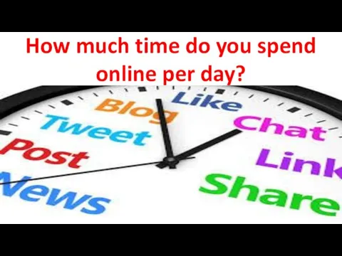 How much time do you spend online per day?