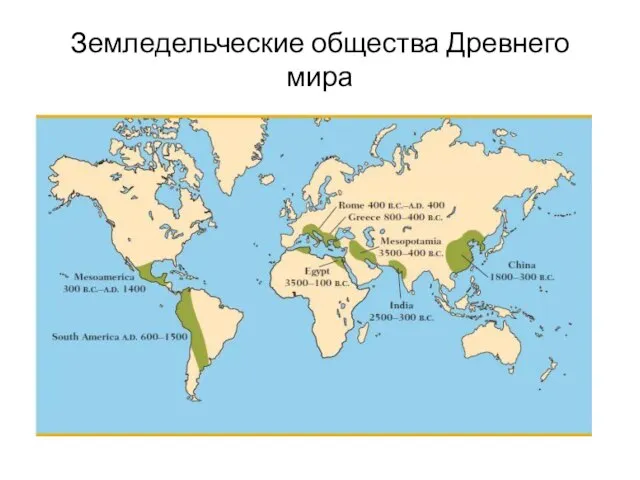 Земледельческие общества Древнего мира