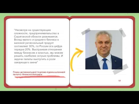 “Несмотря на существующие сложности, предпринимательство в Саратовской области развивается. Вклад малого и