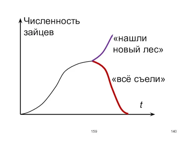 159 t Численность зайцев «всё съели» «нашли новый лес»