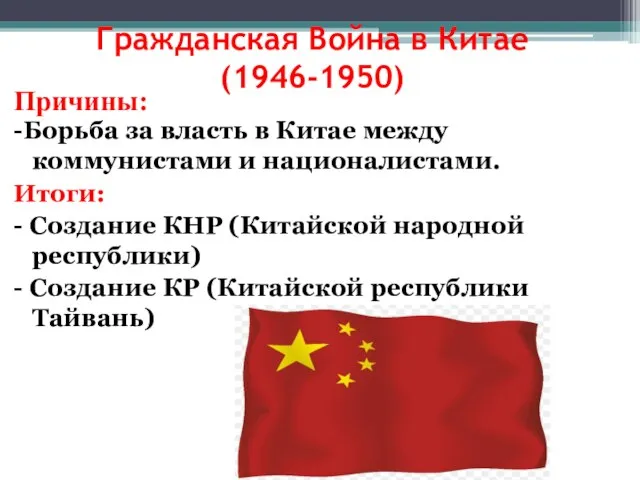 Гражданская Война в Китае (1946-1950) -Борьба за власть в Китае между коммунистами