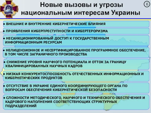 Новые вызовы и угрозы национальным интересам Украины ВНЕШНИЕ И ВНУТРЕННИЕ КИБЕРНЕТИЧЕСКИЕ ВЛИЯНИЯ