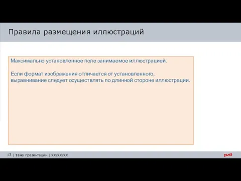 Правила размещения иллюстраций Максимально установленное поле занимаемое иллюстрацией. Если формат изображения отличается