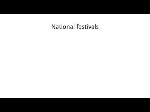 National festivals