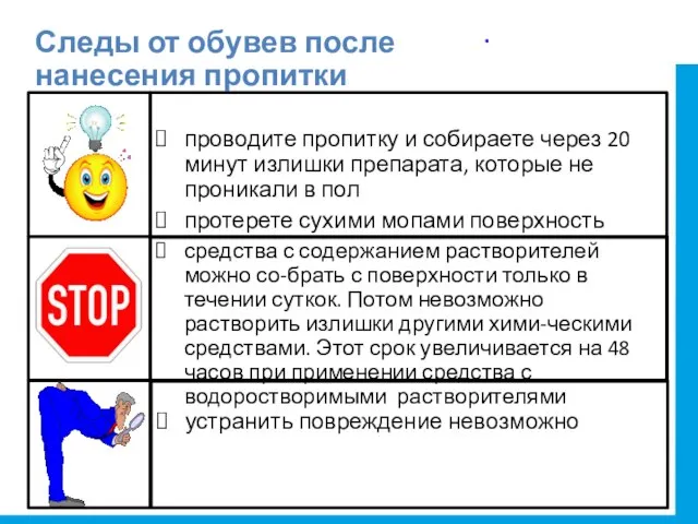 проводите пропитку и собираете через 20 минут излишки препарата, которые не проникали