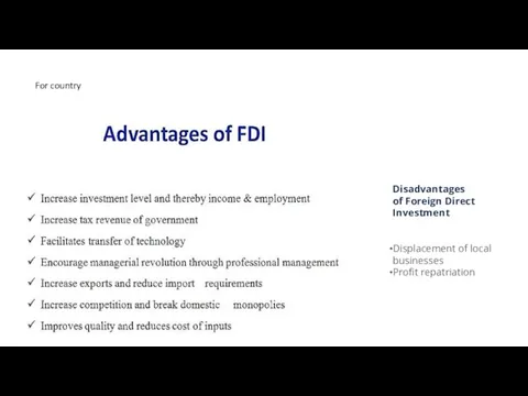 Timofeeva A.A. 2020 c For country Disadvantages of Foreign Direct Investment Displacement