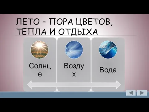 ЛЕТО – ПОРА ЦВЕТОВ, ТЕПЛА И ОТДЫХА