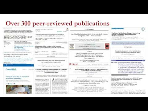 Over 300 peer-reviewed publications