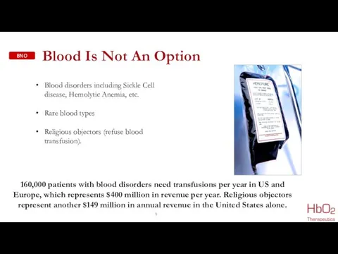 Blood Is Not An Option Blood disorders including Sickle Cell disease, Hemolytic