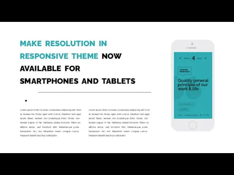 MAKE RESOLUTION IN RESPONSIVE THEME NOW AVAILABLE FOR SMARTPHONES AND TABLETS .