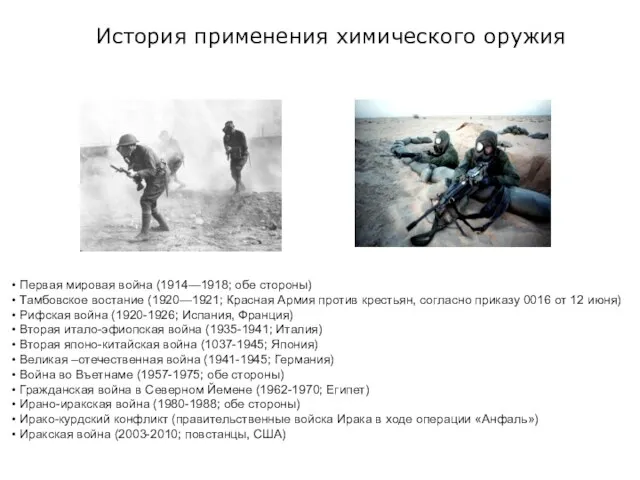 Первая мировая война (1914—1918; обе стороны) Тамбовское востание (1920—1921; Красная Армия против