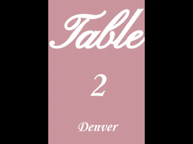 Table 2 Denver