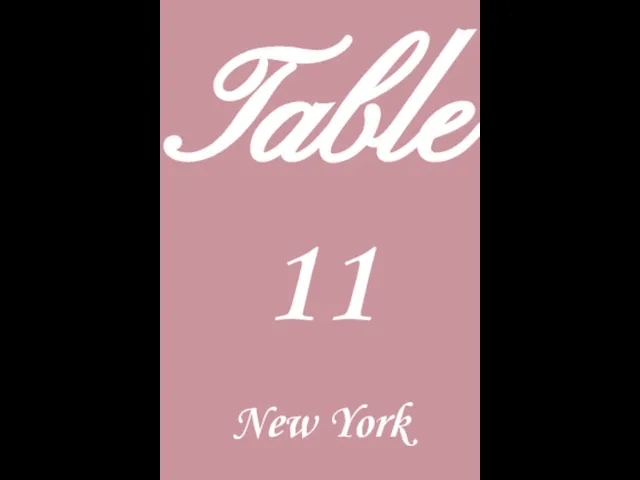 Table 11 New York