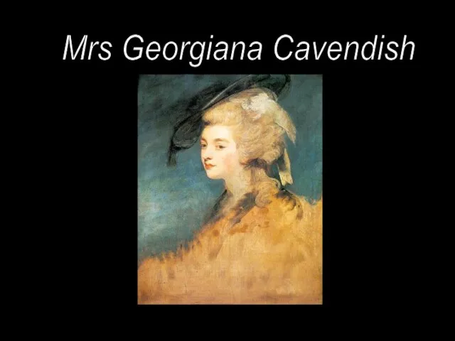 Mrs Georgiana Cavendish