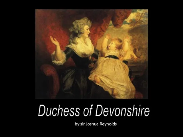 Duchess of Devonshire by sir Joshua Reynolds