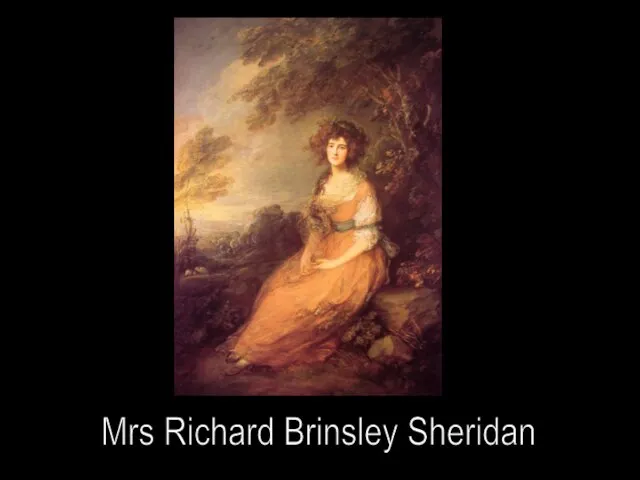 Mrs Richard Brinsley Sheridan