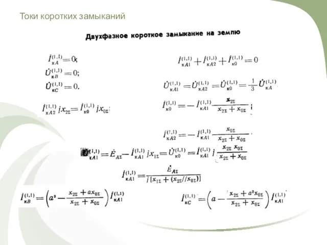 Токи коротких замыканий