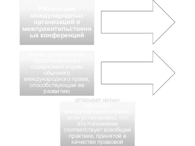 Резолюции международных организаций и межправительственных конференций форма установления, существования и содержания нормы