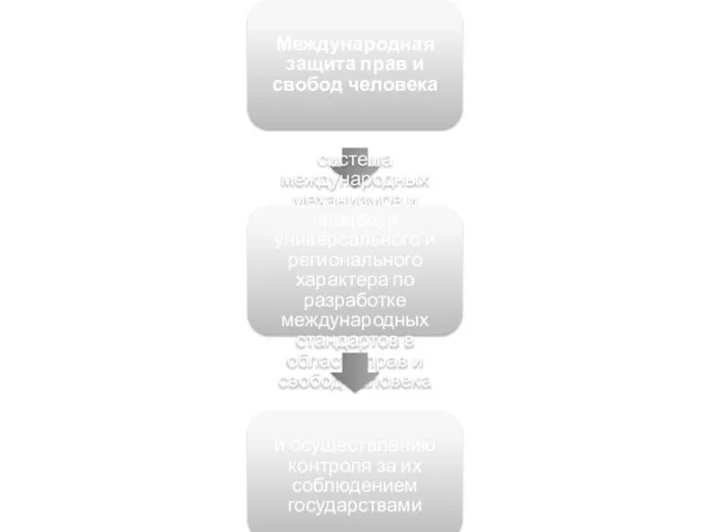 Международная защита прав и свобод человека система международных механизмов и процедур универсального